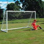 Robust Football Goals manufactured for the Sports and Leisure industry constructed using 63.5mm Diameter Mild Steel Tube