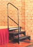 Bespoke Handrail was manufactured using 38.1mm Diameter Aluminium Tube (Grade 6063/t6)