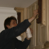 Fitting a corbel to a staircase