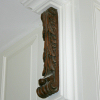 Oak leaf carving incorporated into staircase design