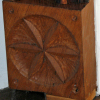 Oak carved solitaire also known as witches wheel