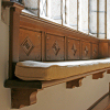 Window seat in oak