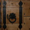 Exterior medieval door lockbox handle