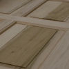 Field and raised moulded panelling in Tulipwood