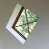 Example of diamond and square oak windows
